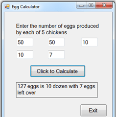 Egg calculator 2
